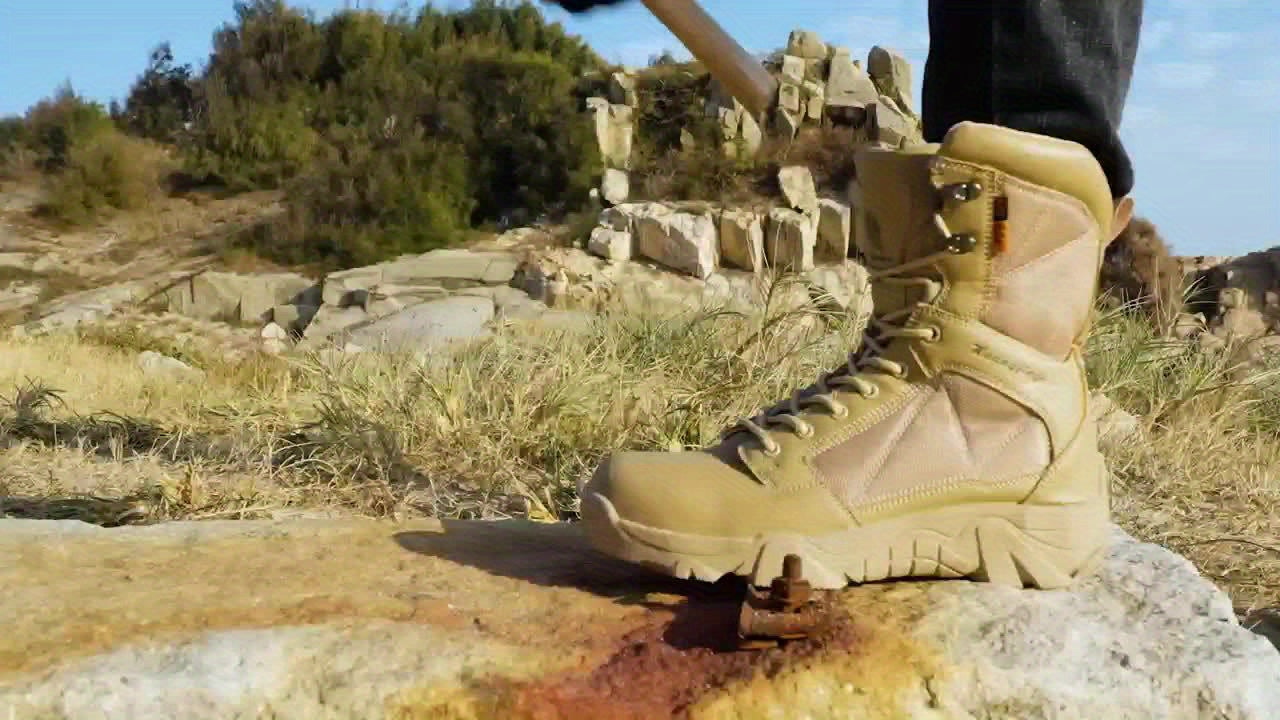 Men's High Top Work Boots with Steel Toe Protection by Snagg A Safety Shoes