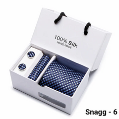 Luxury Silk Paisley Tie for Men — Extra-Long Woven Jacquard Necktie Suits & Weddings - Snagg - 6 - Others In Fashion