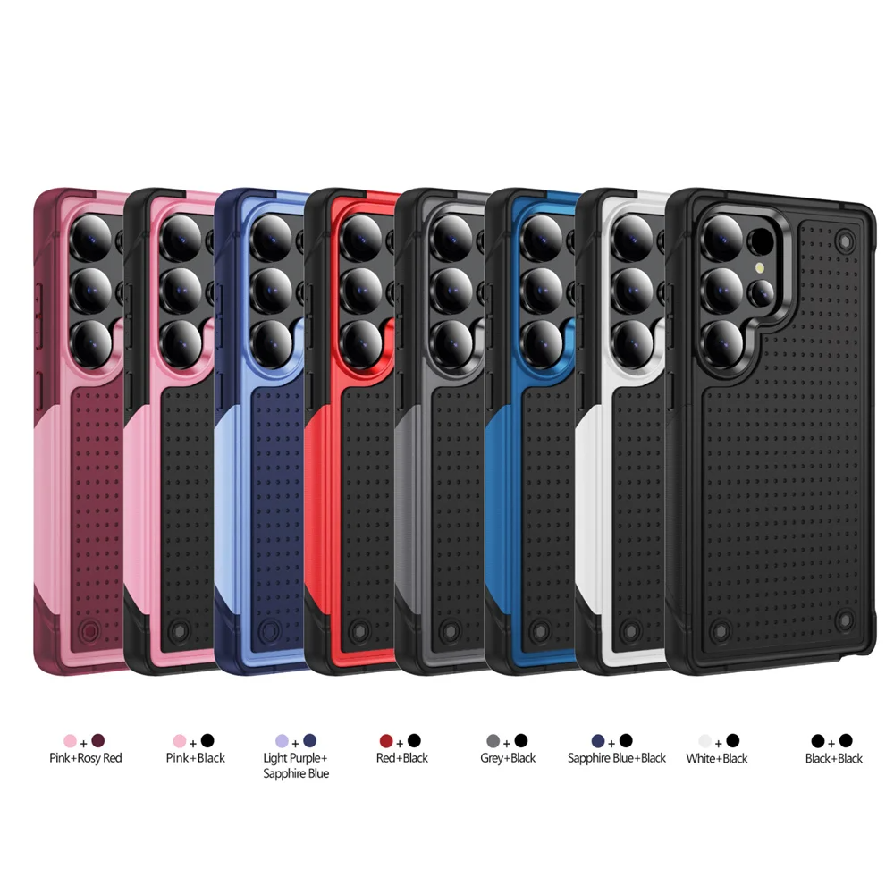 Shockproof Contrast Color Bumper Case – for Samsung Galaxy S24 Series - Phone Cases & Covers