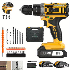 20V Industrial Cordless Drill Kit