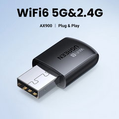 AX1800 WiFi 6 USB Adapter – Dual-Band 2.4G/5GHz Dongle with Antenna for Desktop & Laptop by Snagg A USB WiFi Adapter