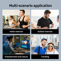 Bluetooth 5.3 Open-Ear Headphones | Directional Sound with Subwoofer & Premium Audio by Snagg An EarBud