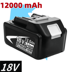 1 / 2 / 4 Pack 18 V 12.0 Ah Lithium-Ion Batteries — Replacement for Makita 18 V Cordless Tools