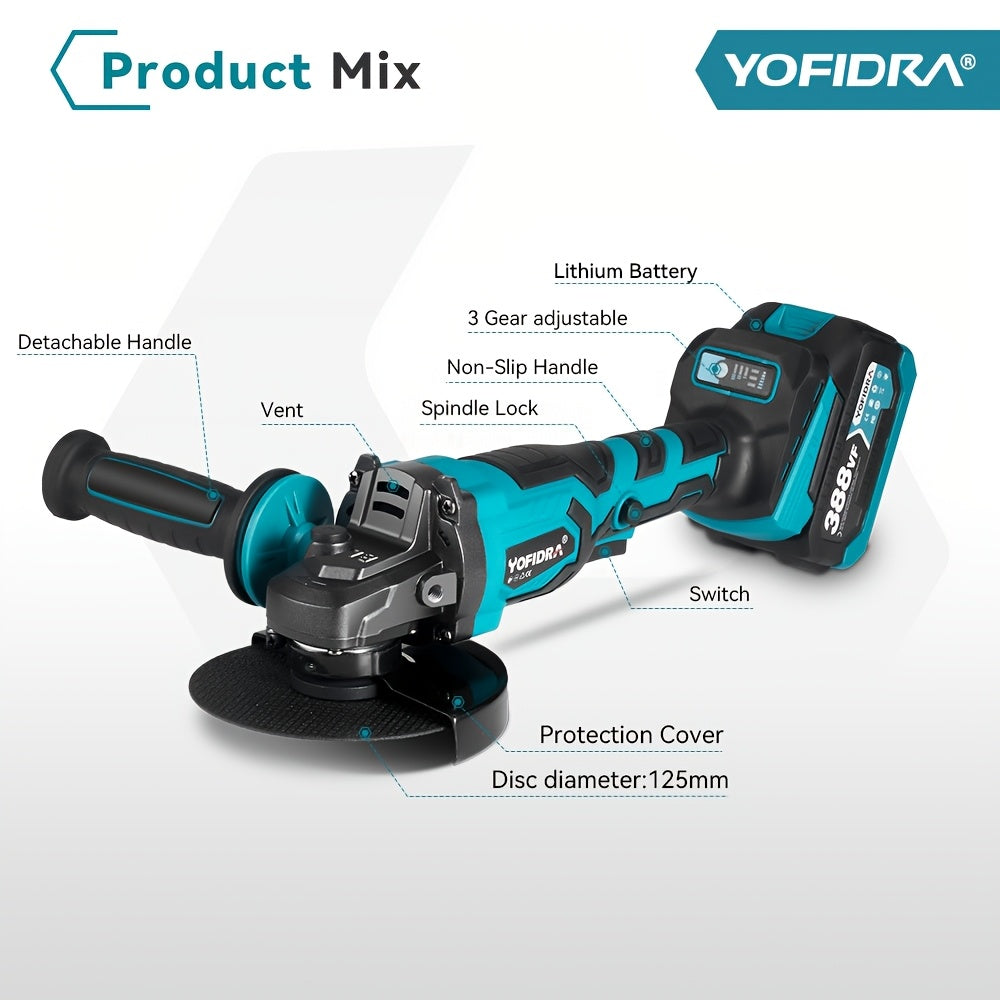 125mm Brushless Cordless Angle Grinder