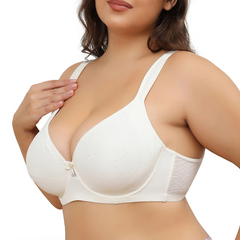 Plus Size Lace Minimizer Bra | Underwire Lifting High Support Full Coverage Unpadded Large Cup