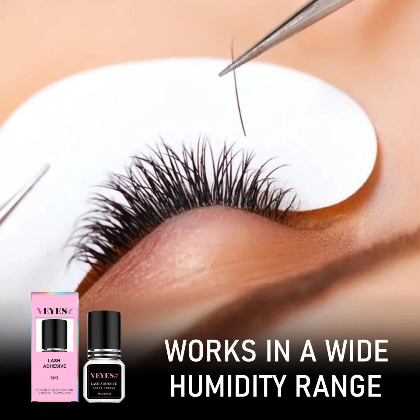 Professional 0.5-Second Fast-Drying Lash Adhesive – 7 Week Extreme Retention Formula
