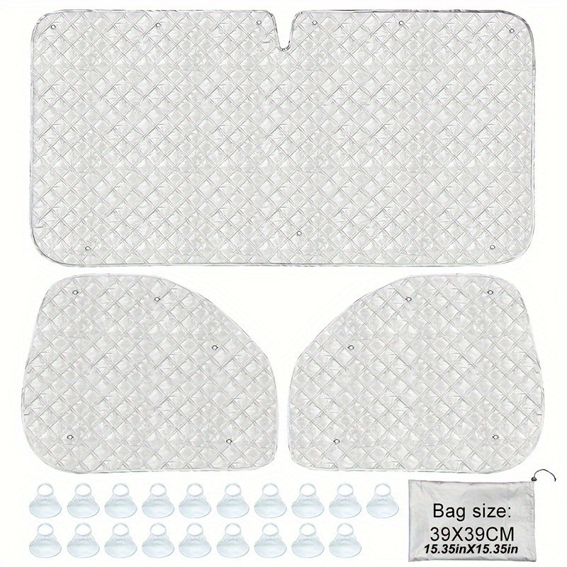 RV Sunshade Set Windshield & Side Window Covers by Snagg A Car Cover