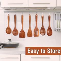 9pcs Wooden Cooking Utensil Set by Snagg A Utensil