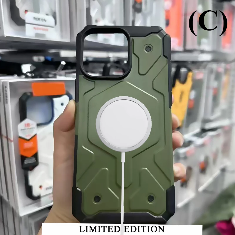 Shockproof Rugged MagSafe Case - for Apple iPhone 17 Series - C - Green / Pro Max - Phone Cases & Covers