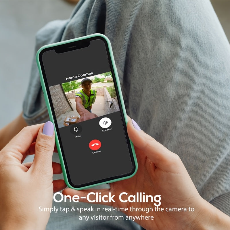 Wireless Smart Video Doorbell – AI Human Detection with HD Night Vision by Snagg A Doorbell Camera