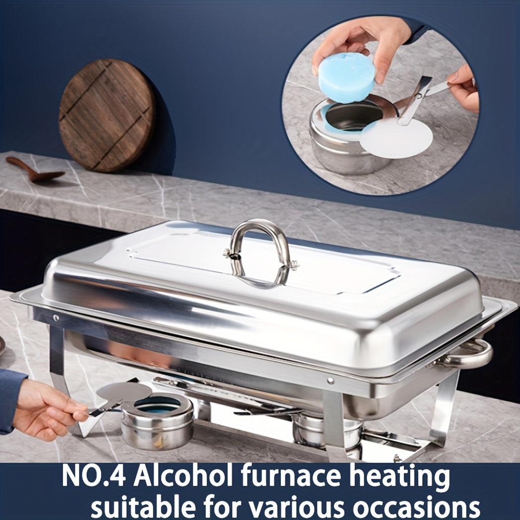 Stainless Steel Buffet Chafing Dish Set by Snagg A Insulated Stove