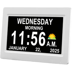 Large Digital Dementia Clock for Seniors by Snagg A Clock