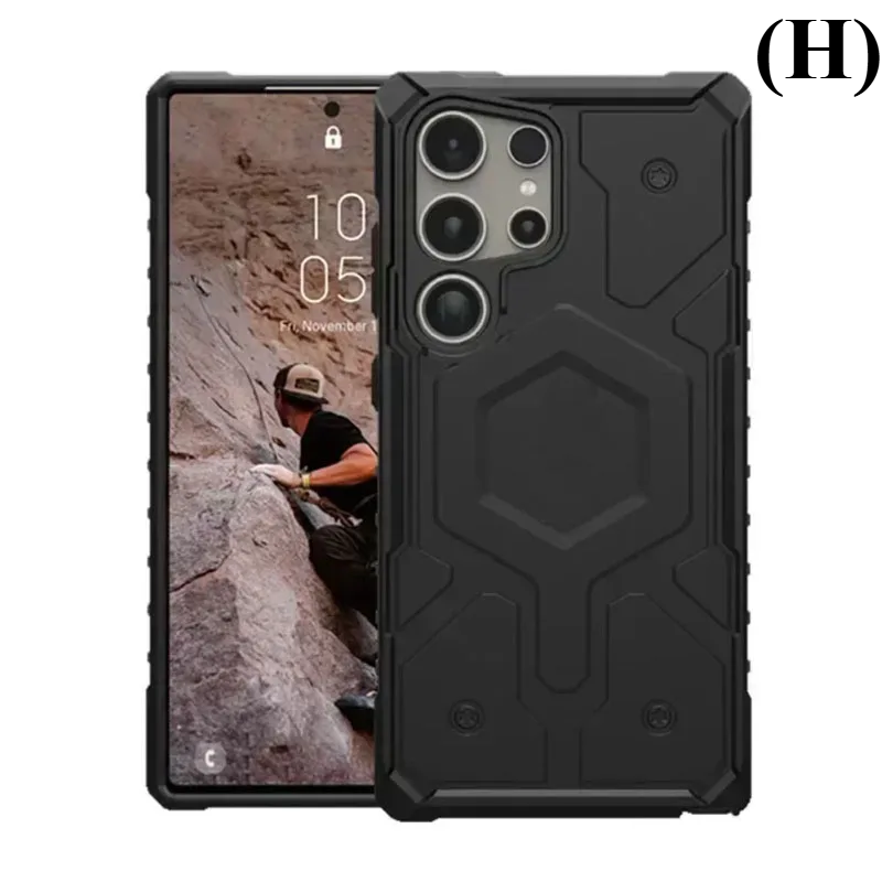 Shockproof Rugged Magnetic Case - for Samsung Galaxy S23 Series - H - Black / Ultra - Phone Cases & Covers