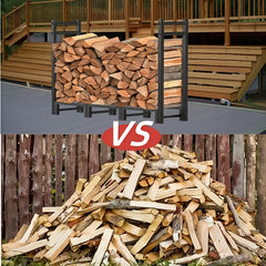 Heavy Duty Adjustable Firewood Rack by Snagg A Rack