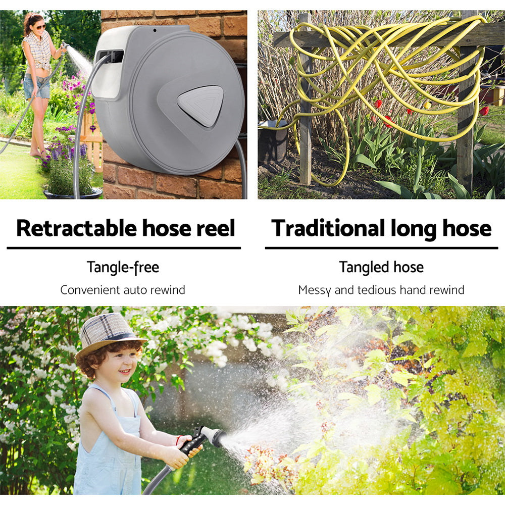 20M Retractable Garden Hose Reel