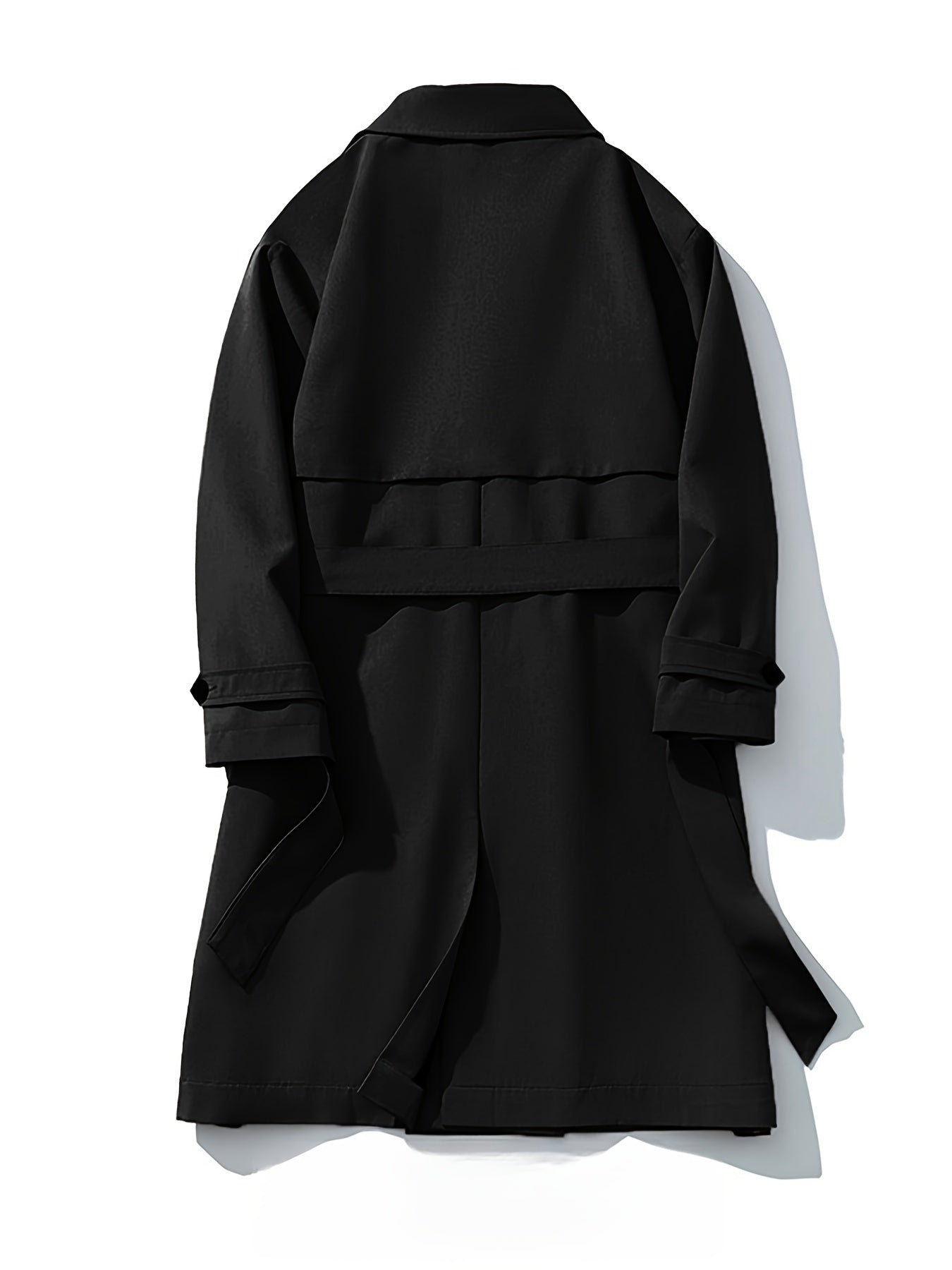 Men’s Solid Overcoat with Lapel & Pockets by Snagg A Coat