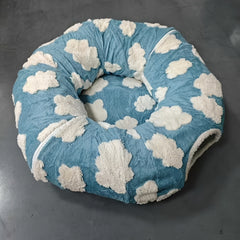 Plush Cat Tunnel Bed with Play Mat by Snagg A Cave