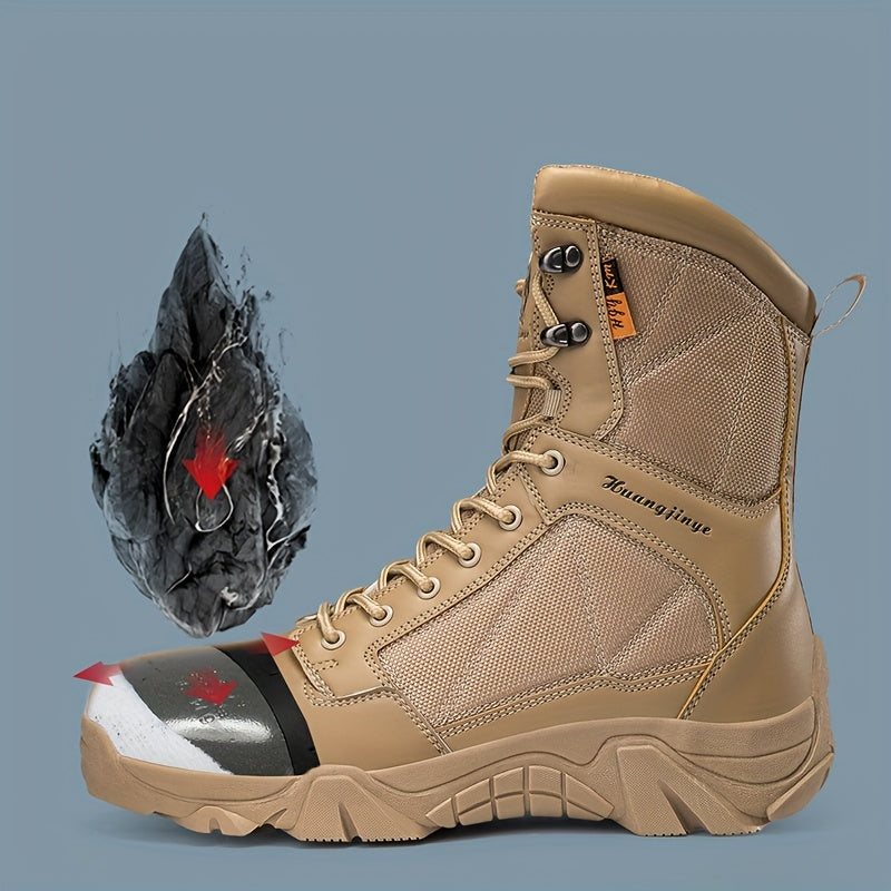 Men's High Top Work Boots with Steel Toe Protection by Snagg A Safety Shoes