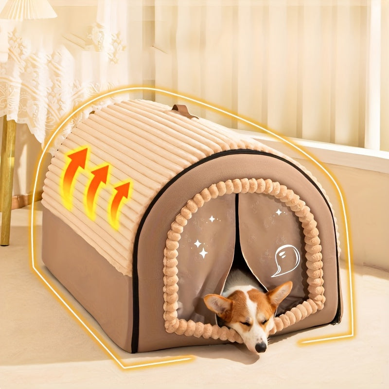 Soft Sanctuary Enclosed Dog & Cat Bed by Snagg A Cave