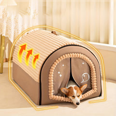 Soft Sanctuary Enclosed Dog & Cat Bed by Snagg A Cave