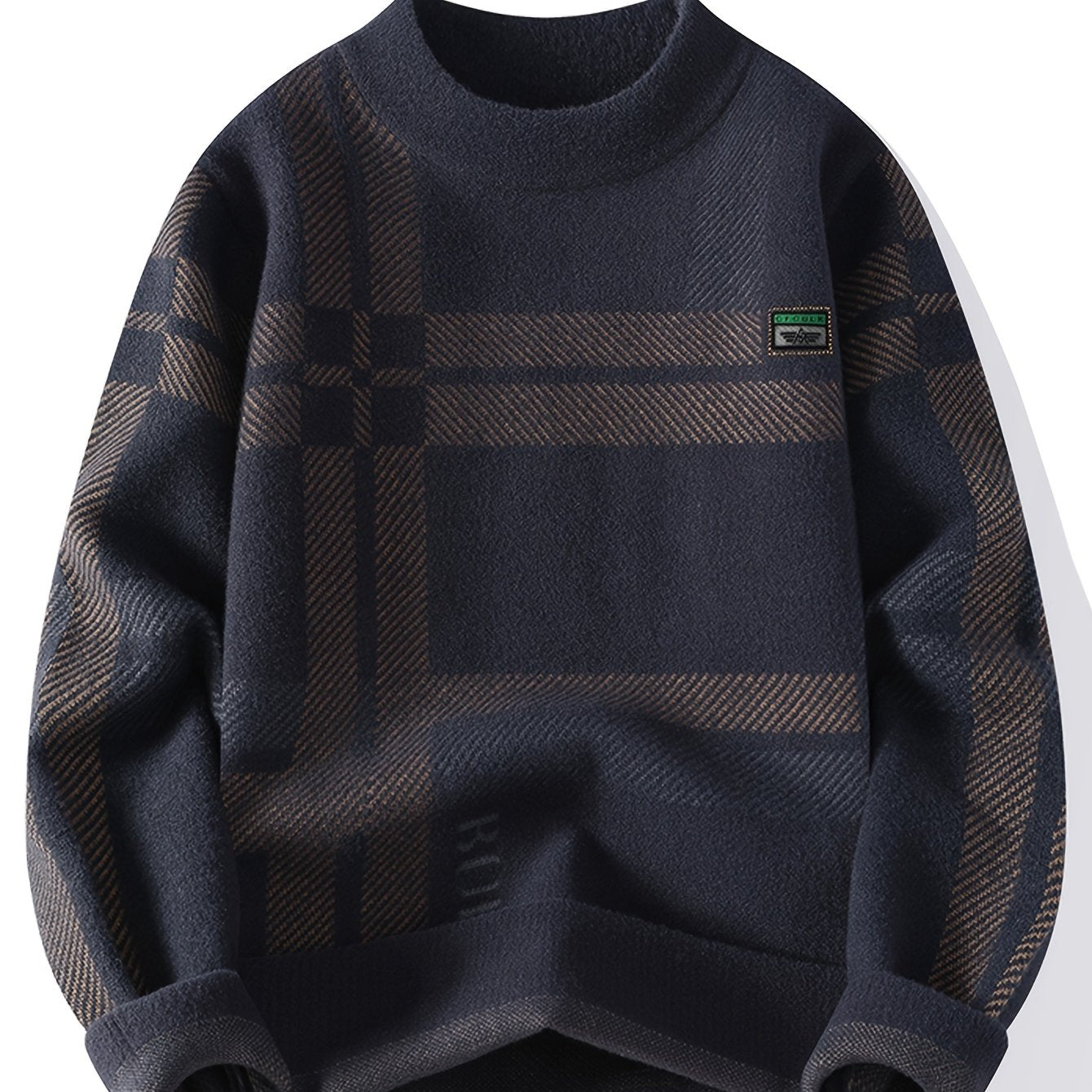 Men’s Color Block Crew Neck Sweater by Snagg A Jumper