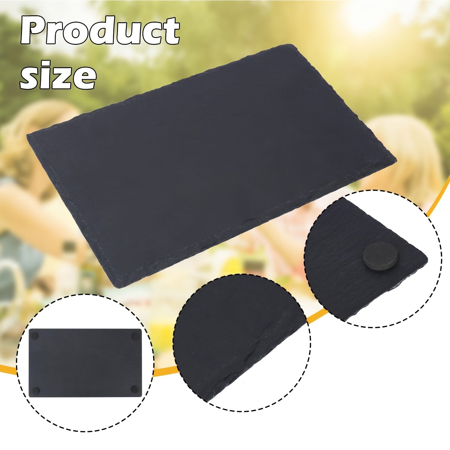 Slate Serving Plates 15Pcs Food Safe For Chefs by Snagg A Plate