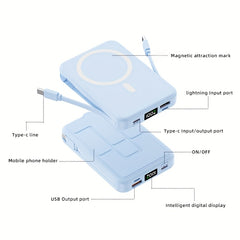 Magnetic 5 Device Fast Charging Power Bank - 10,000mAh - Banks