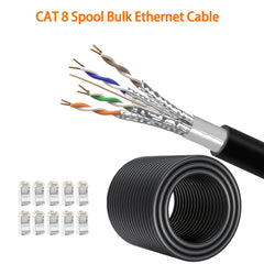 Cat 8 Ethernet Cable – 330ft Double-Shielded 40Gbps High-Speed Network Cable by Snagg A Network Cable
