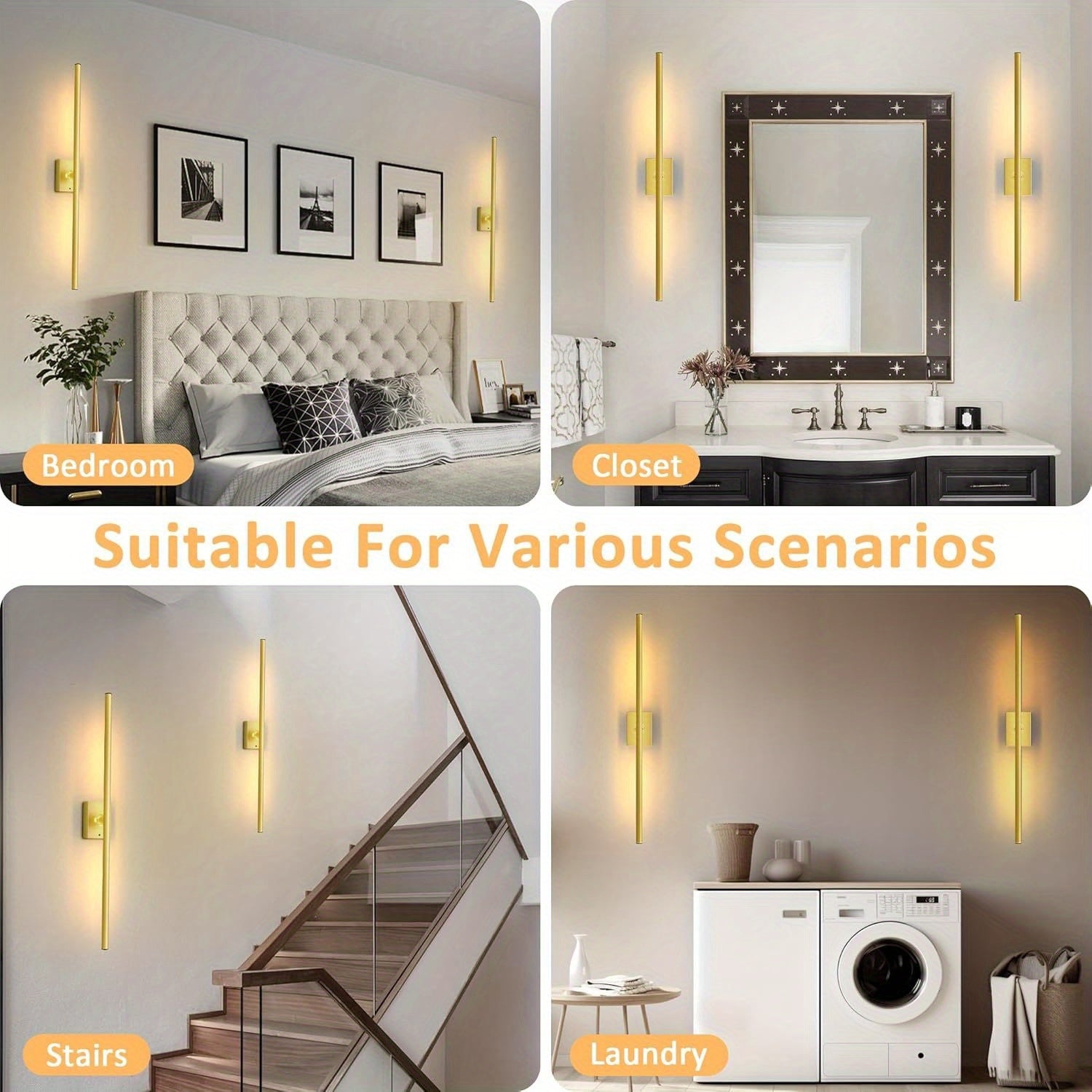 2 Pack Remote Control Battery Powered Wall Lights by Snagg A Wall Light