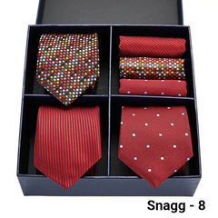 Luxury Men’s Silk Tie Set 3 Style Box