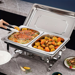 Stainless Steel Buffet Chafing Dish Set by Snagg A Insulated Stove