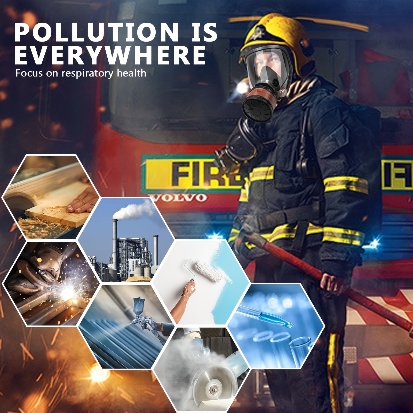 Versatile Full Face Mask with Dual Interfaces by Snagg A Face Mask