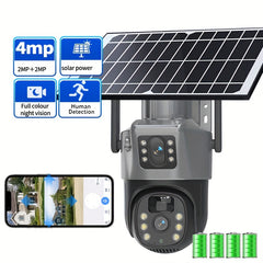 4MP Solar Powered Security Camera – 2.4K Resolution with Pan-Tilt by Snagg An Outdoor Camera
