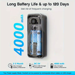 1080P Wireless Doorbell Camera HD Video with Two Way Audio, Motion Detection by Snagg A Doorbell Camera