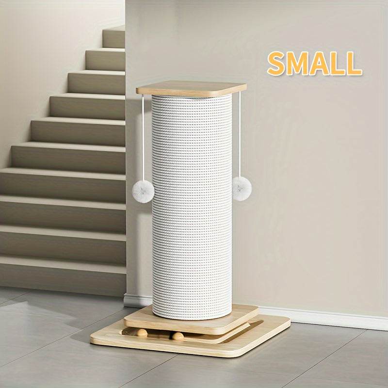 Cat Scratching Post With Sisal Rope with Hanging Play Ball - SnaggIt