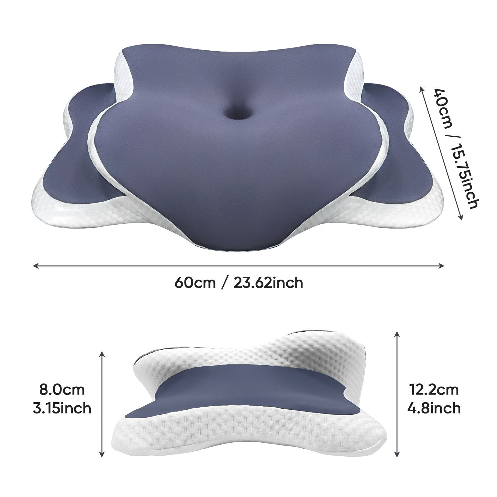 Adjustable Cervical Neck Pillow – Butterfly Design by Snagg A Pillow