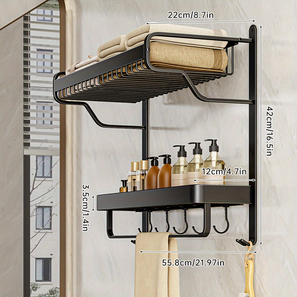 Modern Wall-Mounted Towel Rack by Snagg A Rack