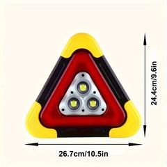 2 Pcs Portable Solar Triangle Warning Light by Snagg A Warning Light