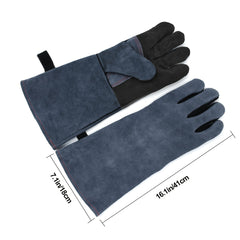 4 x Pair Genuine Leather Welding Gloves