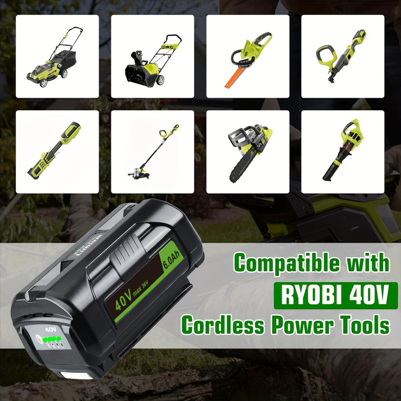 Ryobi 40V 6.0Ah Replacement Battery