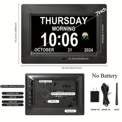 Large Digital Dementia Clock for Seniors by Snagg A Clock