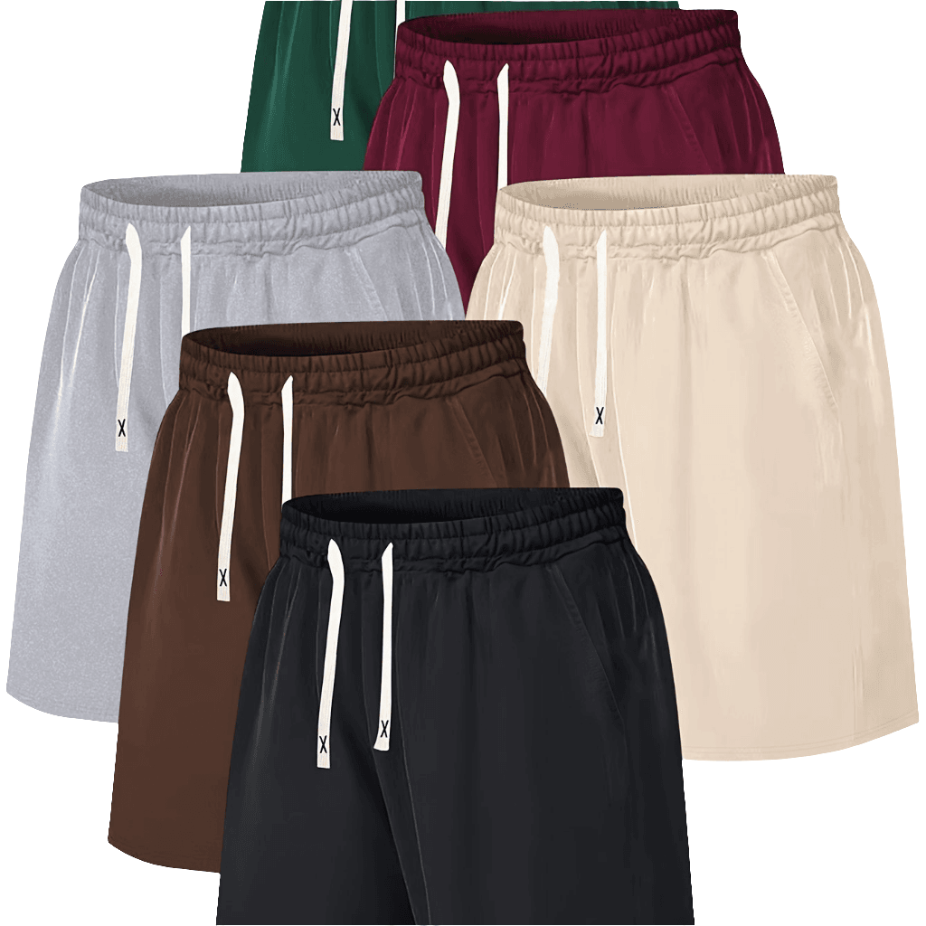 6pcs Men’s Summer Casual Jean-Style Shorts - SnaggIt