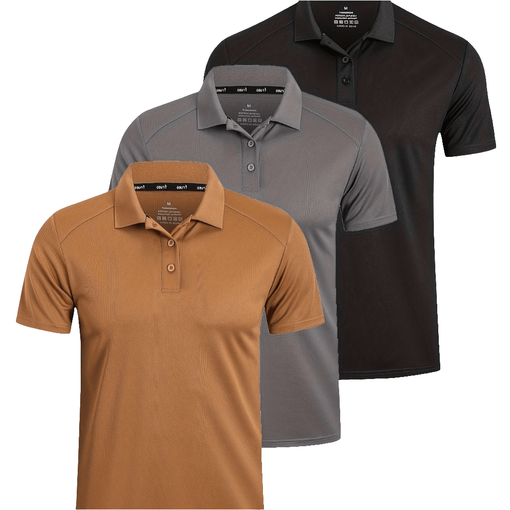 3-Pack Men’s Golf Polo Shirts - SnaggIt
