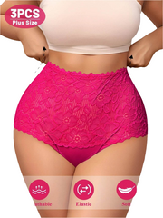 3-Pack Plus Size High-Waist Panties by Snagg An Underwear