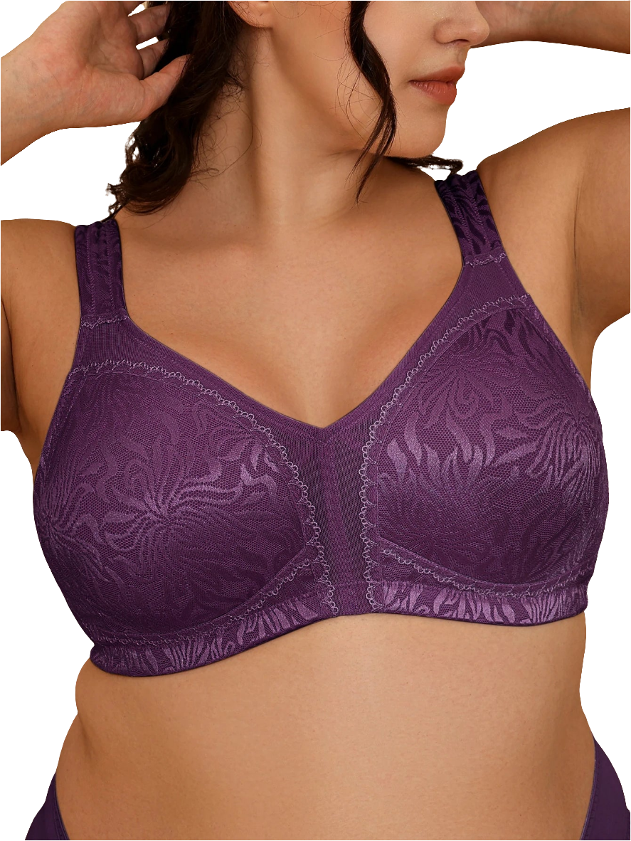 Purple Women’s Minimizer Full Coverage Bra by Snagg A Bra