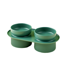 Elevated Ceramic Pet Bowls with Raised Stand by Snagg A Feeder