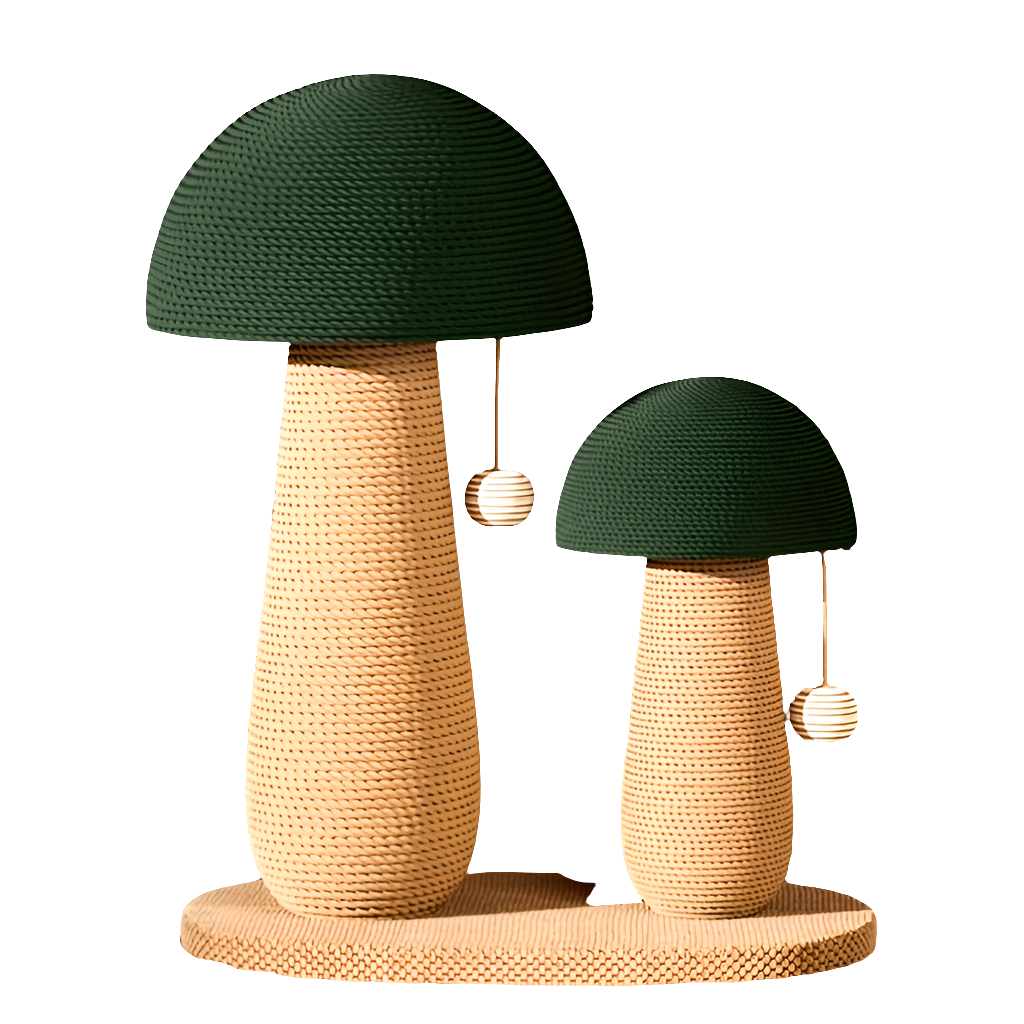 Mushroom Cat Scratching Post by Snagg A Scratcher