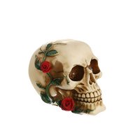 Floral Skull Resin Sculpture by Snagg A Sculpture