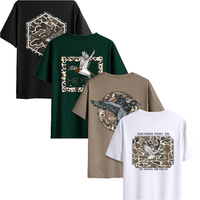 4pcs Men’s Animal Print T-Shirts – Crew Neck Short Sleeve - SnaggIt