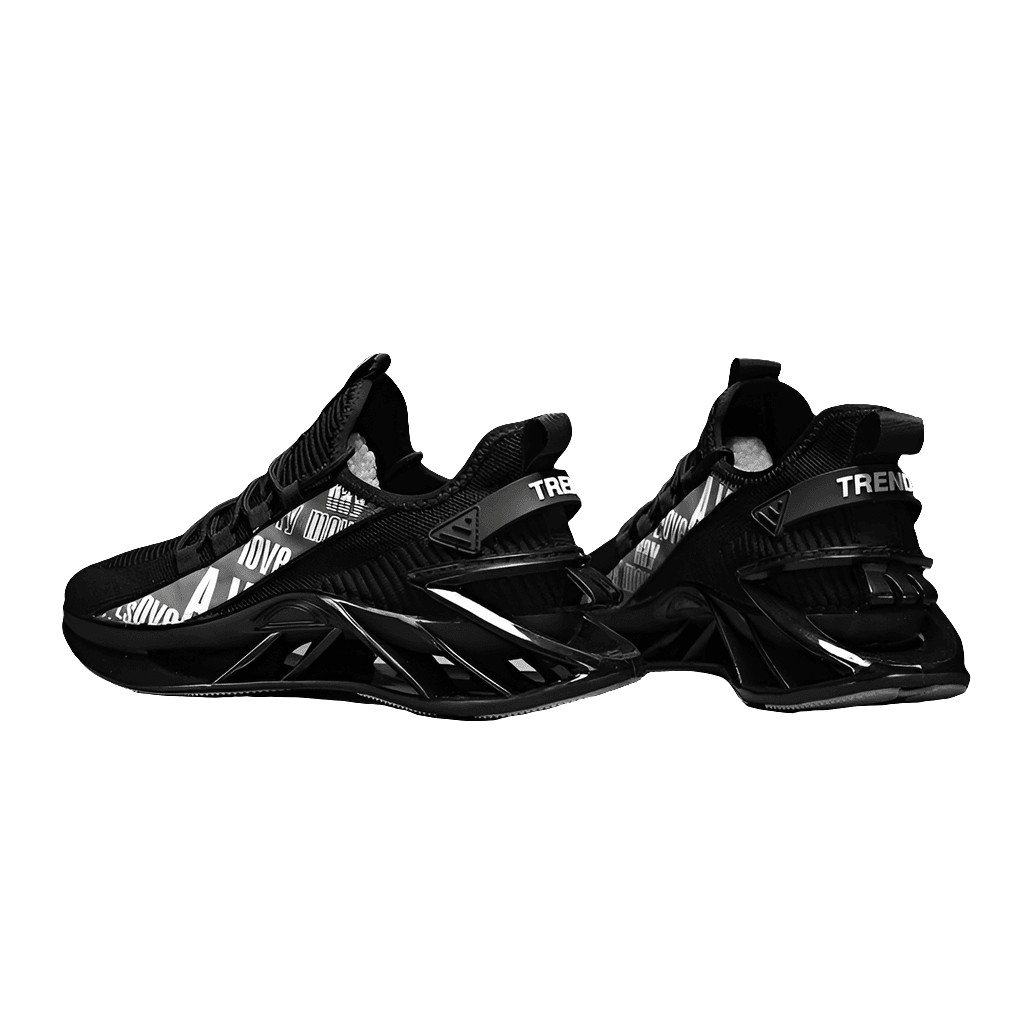 Black Sneakers – Lightweight Trainers with Height Boost - SnaggIt